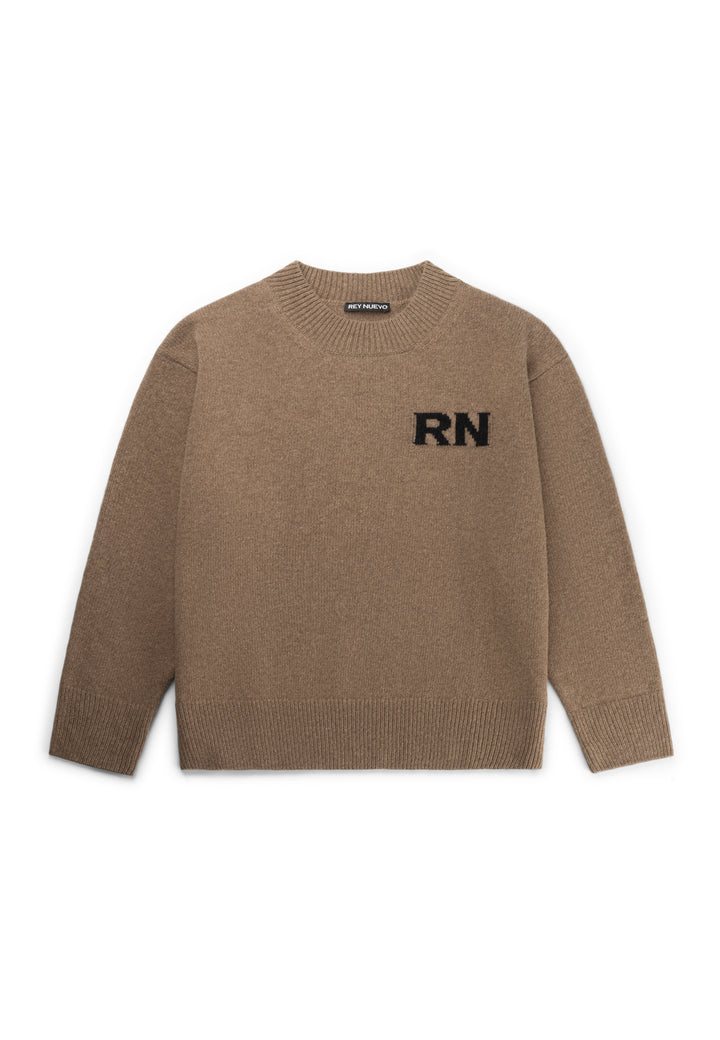 RN Brown Knitted Sweater